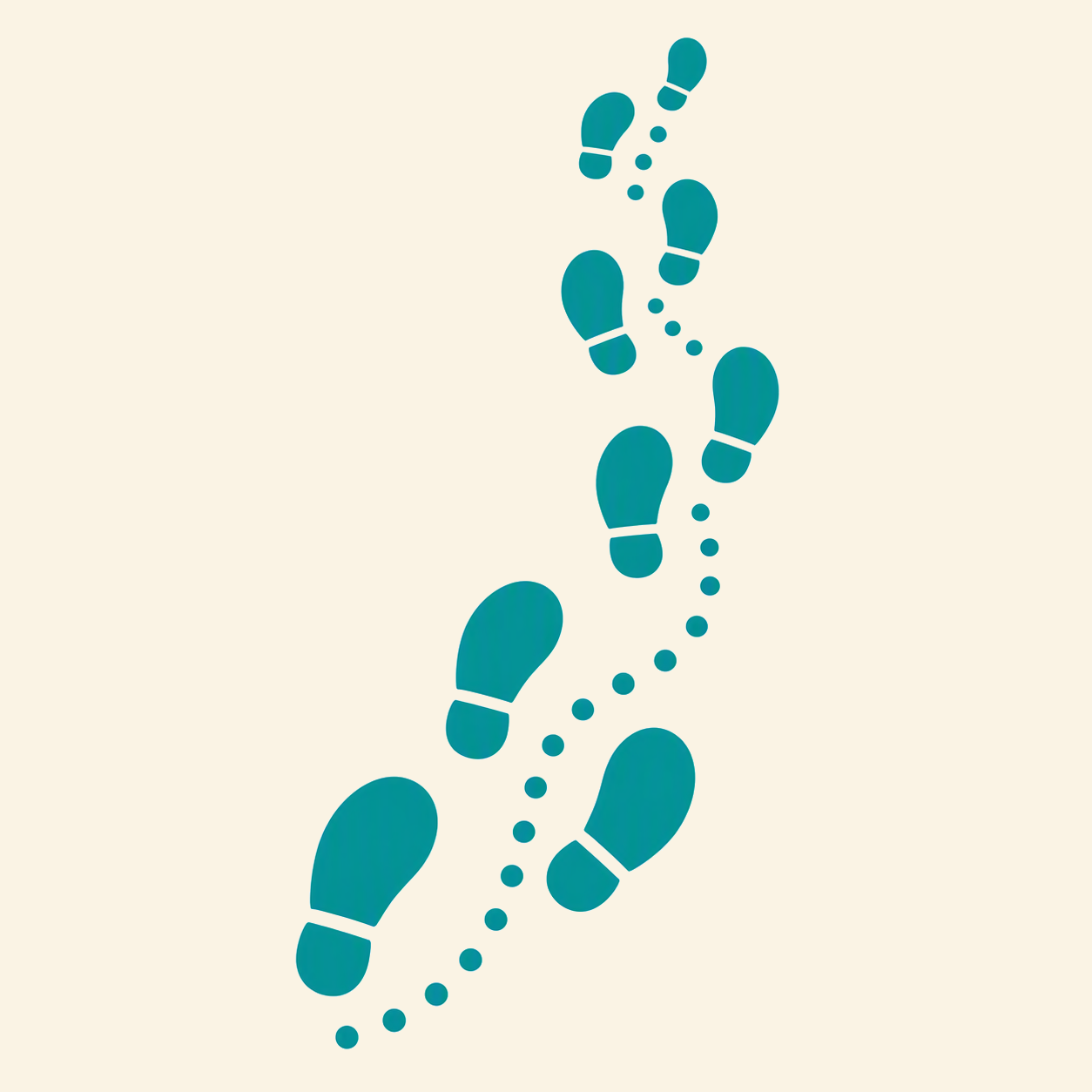 Footsteps illustration